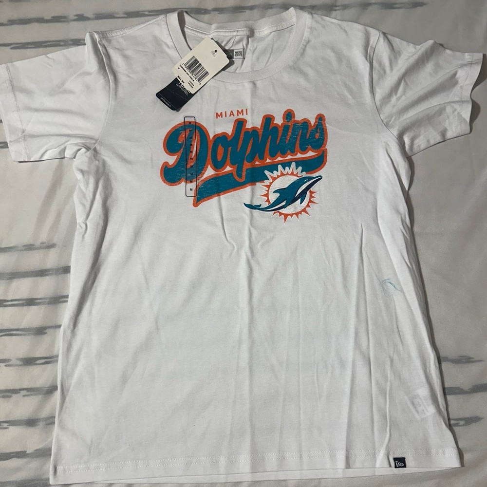 Women’s Miami Dolphins White T-Shirt Size Medium